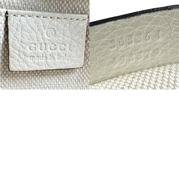 Gucci Soho Leather Shoulder Bag in Ivory and Gold, Women's, 308364 z6064 - Picture 5 of 5